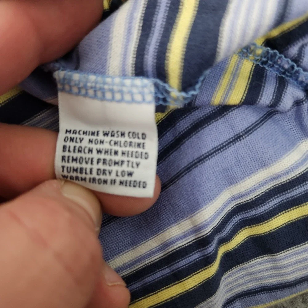 Polo Golf Ralph Lauren Men's Short Sleeve Shirt Size XL Pima Cotton Blue Striped
